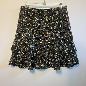 NWT LOFT Floral Print Skirt size medium petite